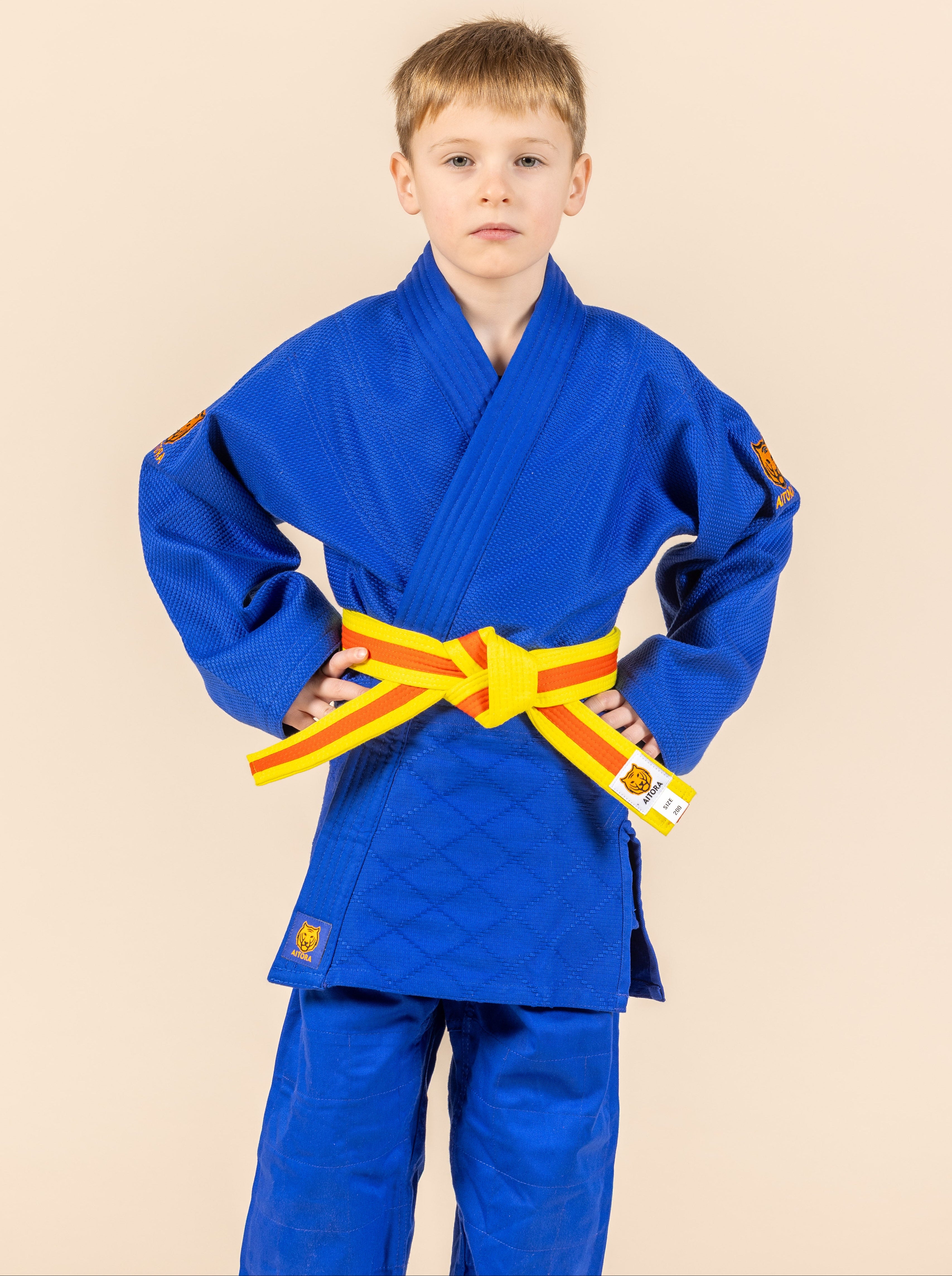 Judoanzug - weiß | blau | Fortgeschrittene | Kinder | Jugendliche | Erwachsene | 500 | Rise Keisei | AITORA