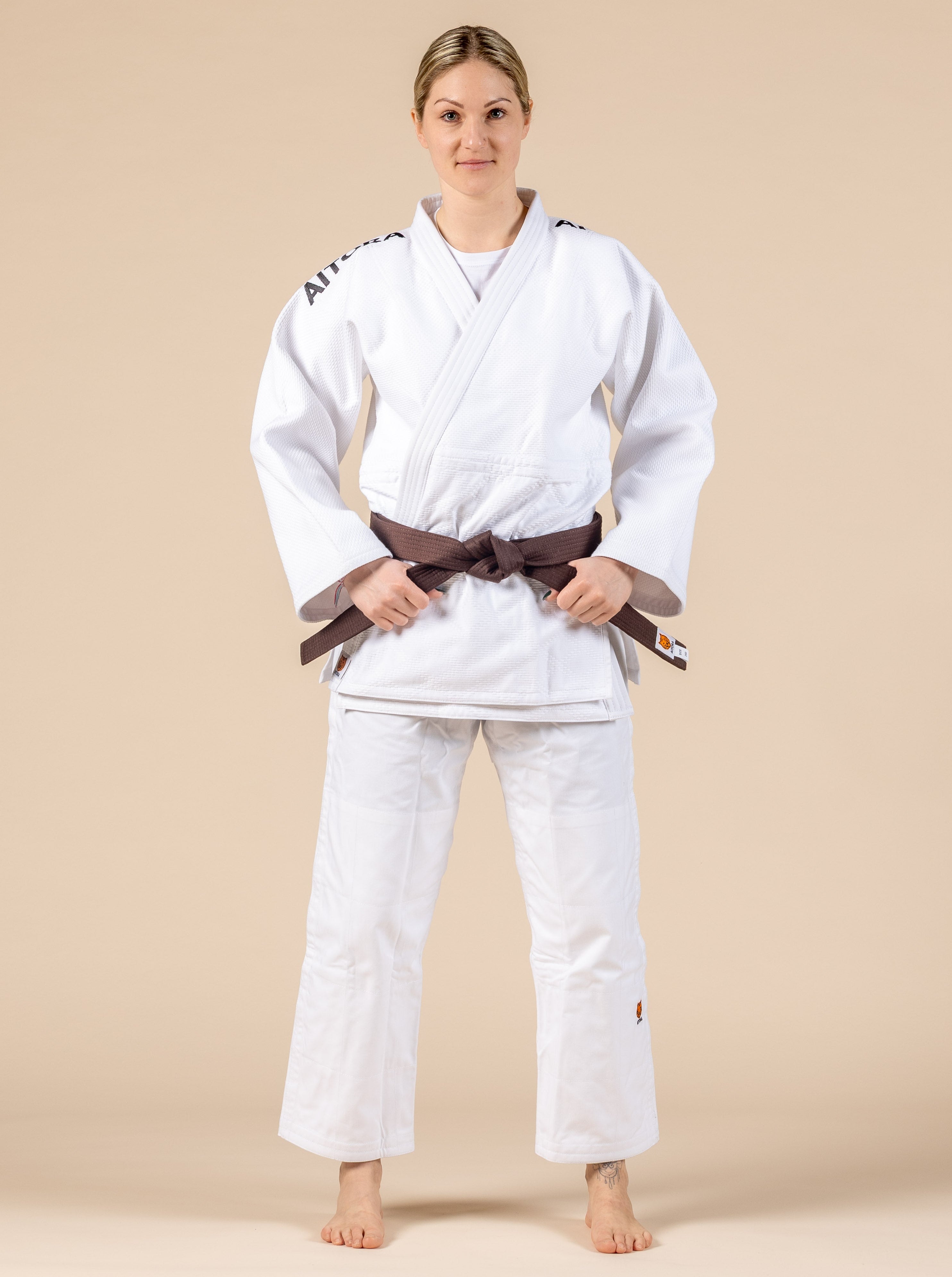 Judoanzug - weiß | blau | Wettkämpfer | Jugendliche | Erwachsene | 600 | True Shinzen | AITORA